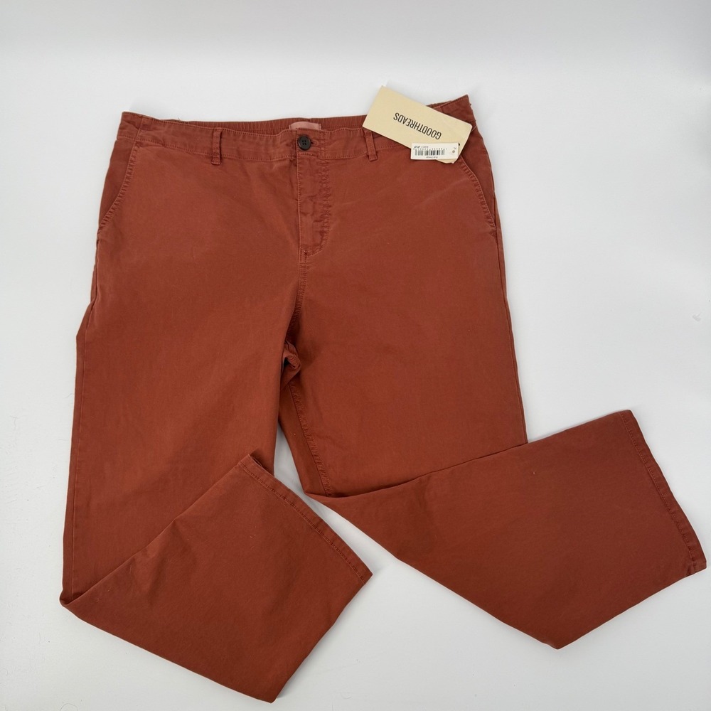 Goodthreads Rust Ankle Pants Womens XL NWT Straight Leg Casual Workwear